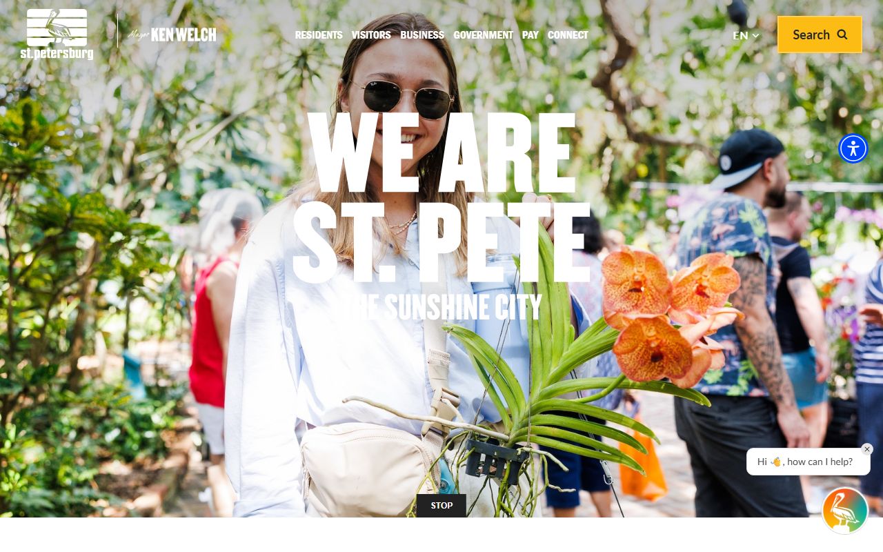 City of St. Petersburg website for accessing St. Petersburg public records