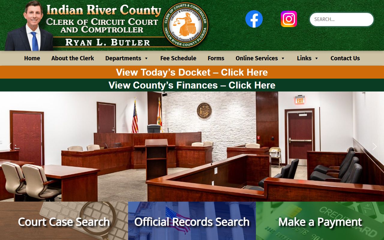 indian river county public records clerk website homepage