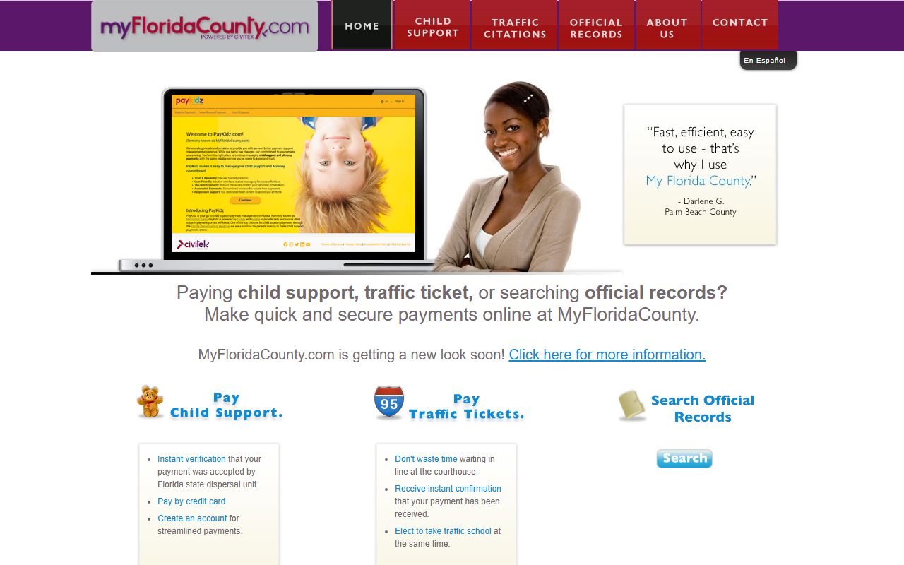 Monroe County Clerk of Courts website for Key West public records